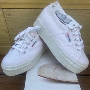 New Superga platform sneaker.  Size 38.